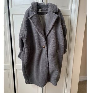 Gray Sherpa Coat